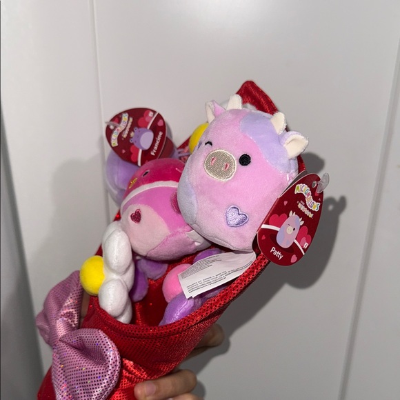 Squishmallows Micromallows 12” Valentines Day Bouquet Red Pink Purple 2025 - Picture 3 of 9